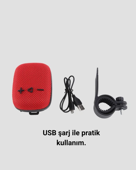 Kablosuz Hoparlör TWS ve FM Destekli - 4