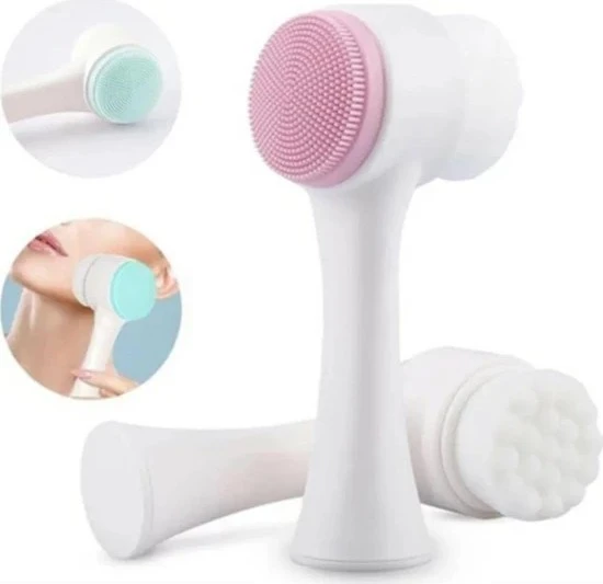 La Perla Çift Taraflı Makyaj ve Yüz Temizleme Fırçası 7000 - Resim 2