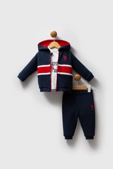U.S. Polo Assn 3'lü Takım USB2553 Lacivert-Kırmızı ürün görseli