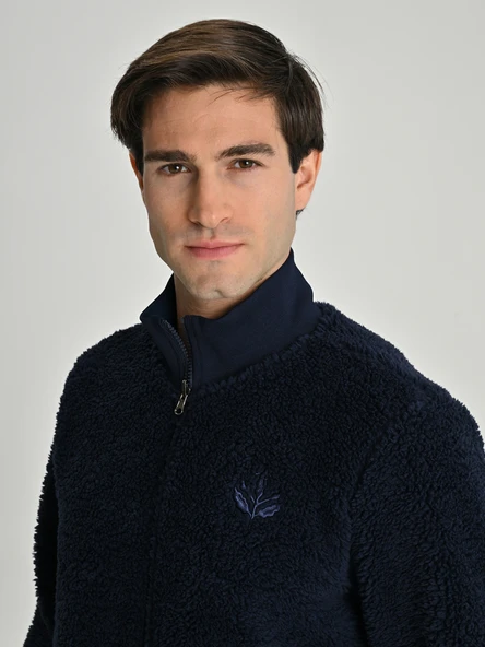 Fenerbahçe S.K. 25/26 Tribün Çubuklu Çift Taraflı Erkek Peluş Ceket - Resim 11