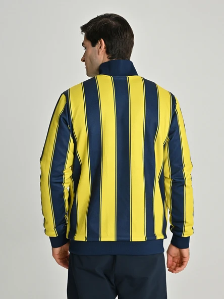 Fenerbahçe S.K. 25/26 Tribün Çubuklu Çift Taraflı Erkek Peluş Ceket - 7