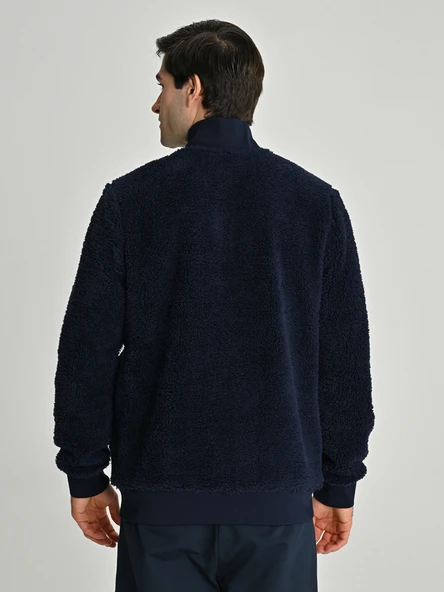 Fenerbahçe S.K. 25/26 Tribün Çubuklu Çift Taraflı Erkek Peluş Ceket - 3