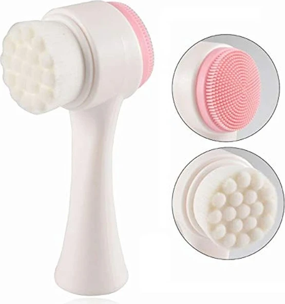 La Perla Çift Taraflı Makyaj ve Yüz Temizleme Fırçası 7000 - Resim 4