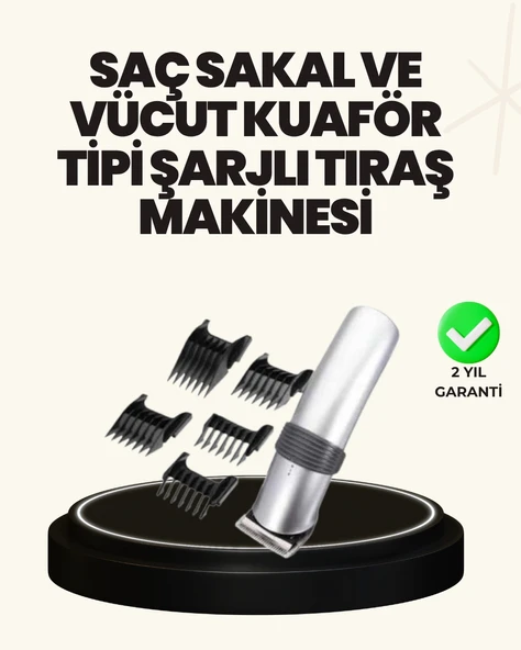 Şarjlı ve Kablosuz Tıraş Makinesi – Her Yerde Rahat Kullanım ürün görseli 1