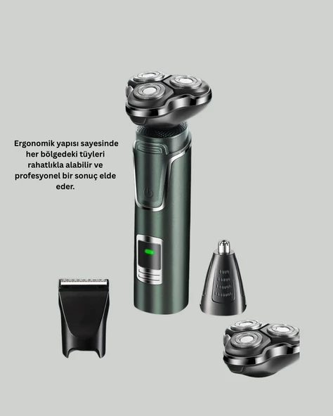 Kablosuz Şarjlı Çok Amaçlı Tıraş Makinesi - Resim 4