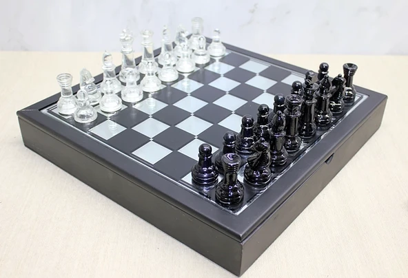 Kutulu Cam Satranç Seti Alk3531 ürün görseli