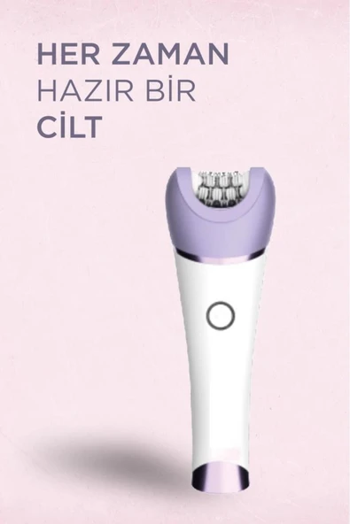 TEP-02 Beyaz 6 Başlıklı (Yüz+Koltuk Altı+Bikini Bölgesi+Bacak) Islak Ve Kuru Kablosuz Epilatö - 6