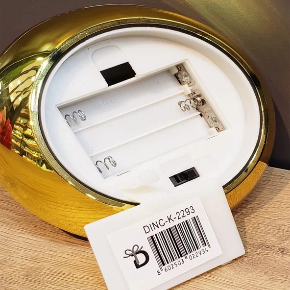 Dekoratif Gold Pilli Mum - Resim 3