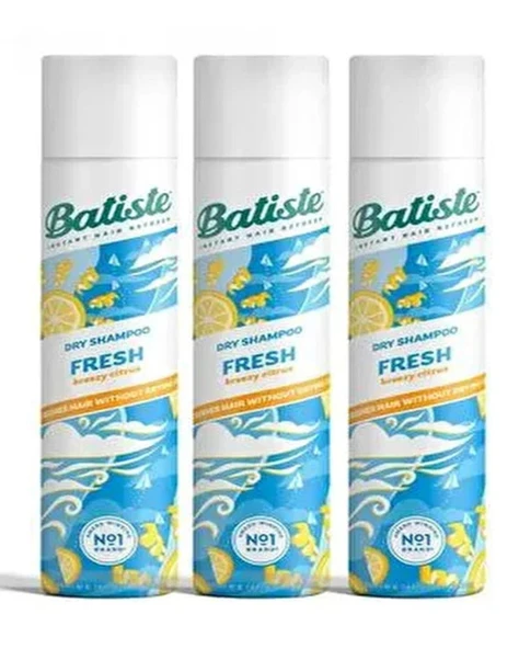 Batiste Fresh Kuru Şampuan 200 ML x 3 Adet
