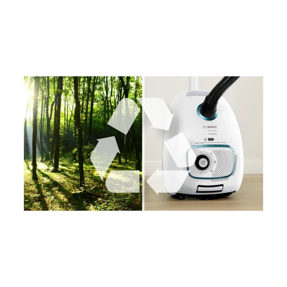 Bosch BGL41HYG2H ProHygienic 760 W Toz Torbalı Elektrikli Süpürge - 6