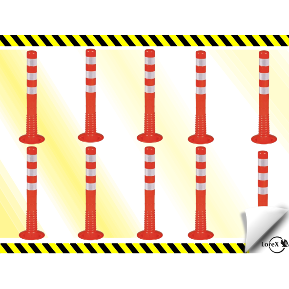 LOREX LR-0125 75cm Esnek Delinatör 10lu Paket