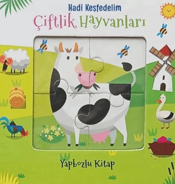 Hadi Keşfedelim - Çiftlik Hayvanları Yapbozlu Karton Kitap ürün görseli
