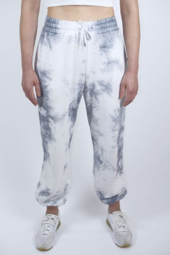 GO ON OUTFIT Kadın Gri-Beyaz Batik 2iplik Eşofman GOON142 - 6