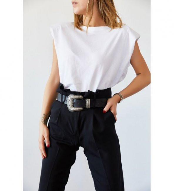 GO ON OUTFIT Kadın Vatkalı Basic T-Shirt GOON88 - 4
