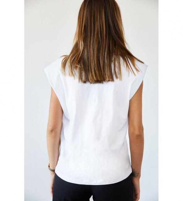 GO ON OUTFIT Kadın Vatkalı Basic T-Shirt GOON88 - 5