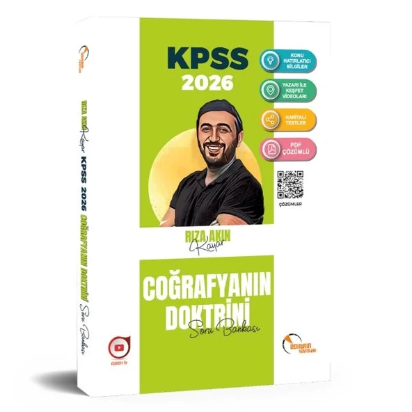 Doktrin Yayınları 2026 KPSS Coğrafya Soru Bankası ürün görseli