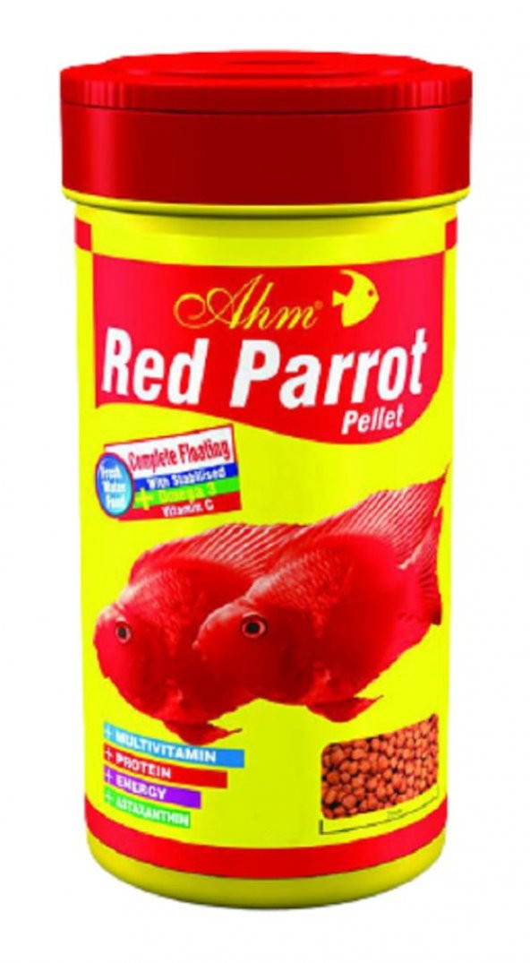 Ahm Red Parrot Pellet Balık Yemi 1000 Ml