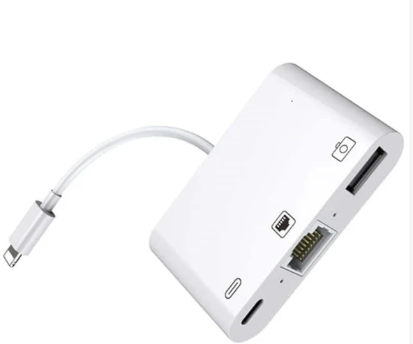 ZR461 Nk107 Lightning Çoklu Ethernet Adaptör ürün görseli