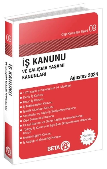 Cep Kanunları Serisi 09 - İş Kanunu ve Çalışma Yaşamı Kanunları ürün görseli
