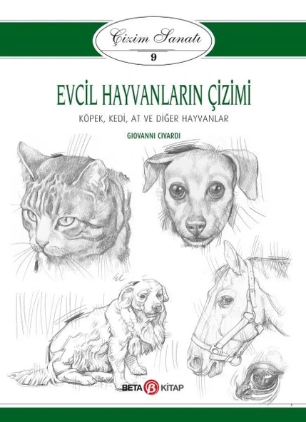 Çizim Sanatı Serisi 9 - Evcil Hayvanların Çizimi ürün görseli