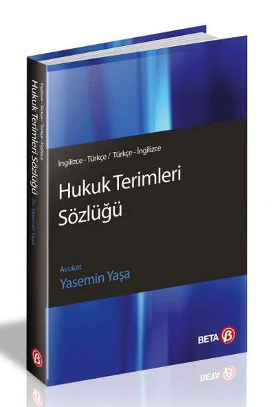 Hukuk Terimleri Sözlüğü (İngilizce-Türkçe / Türkçe-İngilizce) ürün görseli