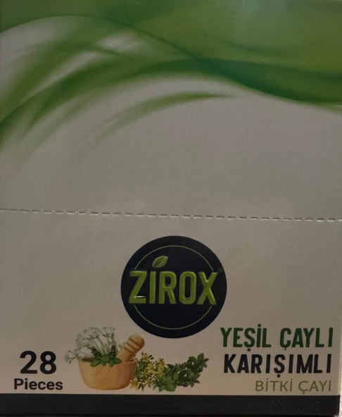 Zirox Yeşil Çaylı Karışımlı 28 Pieces ürün görseli