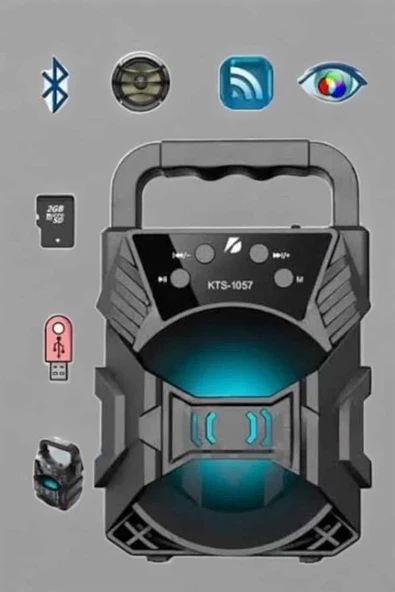 Yüksek Performanslı Bluetooth Hoparlör Kablosuz Taşınabilir ürün görseli 1