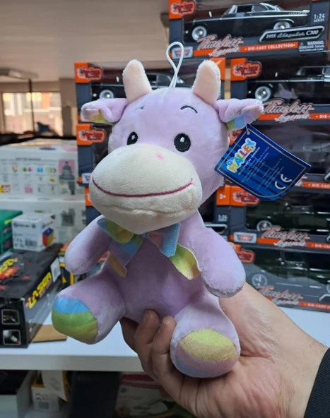 Oyuncak Peluş Sevimli Uyku Arkadaşı İnek 20 cm - 3