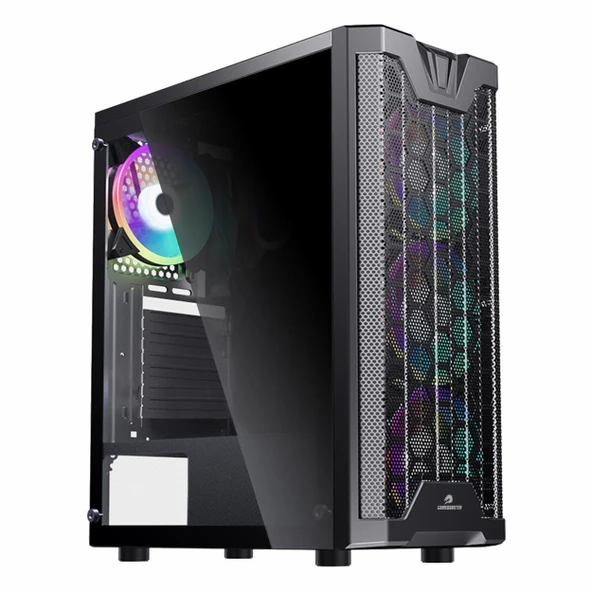GameBooster GB-F3101B USB 3.2 ARGB ATX Mid Tower Siyah Kasa ürün görseli 1