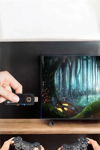 20.000 Oyunlu Premium Model Oyun Konsolu 8k Android Tv HD Game Stick - 5