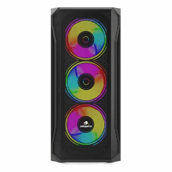 GameBooster GB-T005MB USB 3.2 RGB ATX Mid Tower Siyah Kasa - Resim 2