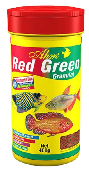 Ahm Red Green Granulant Balık Yemi 1000 ml ürün görseli 1