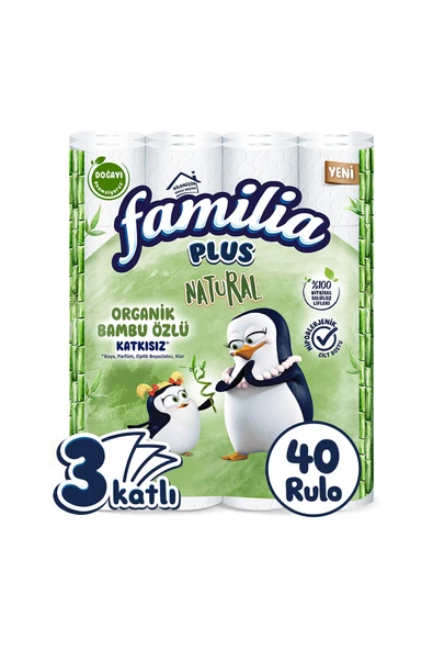 Familia Plus Natural 40'lı Tuvalet Kağıdı - 1