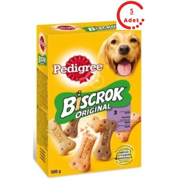 Pedigree Biscrok Köpek Ödül Bisküvisi 500 Gr x 5 Adet ürün görseli 1