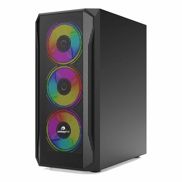 GameBooster GB-T005MB USB 3.2 RGB ATX Mid Tower Siyah Kasa - Resim 3