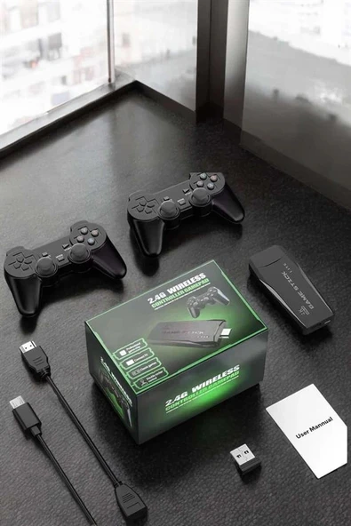 Atari Oyun Konsolu 2000 Oyunlu Game Stick 2.4G Wireless - 5
