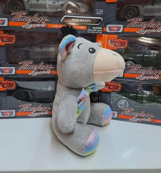 Oyuncak Peluş Sevimli Uyku Arkadaşı Eşek 20 cm - 3