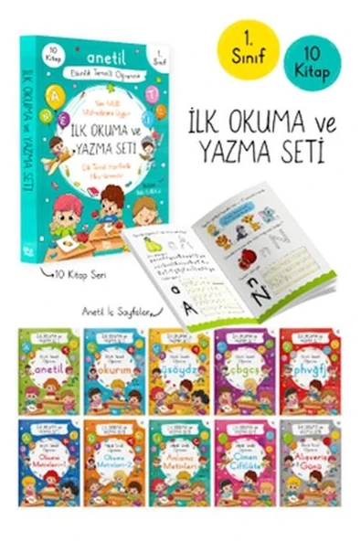 Anetil İlk Okuma ve Yazma Seti – 10 Kitap ürün görseli