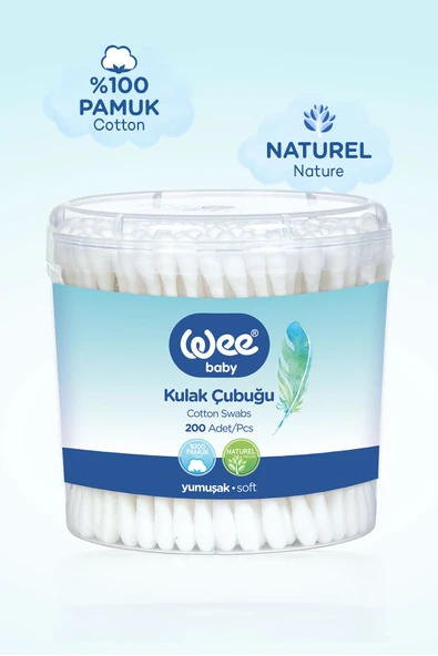 Wee Baby 200'lü Bebek Kulak Çubuğu (200x24 4800 Adet) - 4