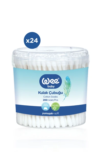 Wee Baby 200'lü Bebek Kulak Çubuğu (200x24 4800 Adet) - 3