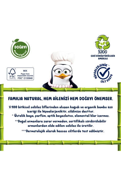 Familia Plus Natural 40'lı Tuvalet Kağıdı - 4