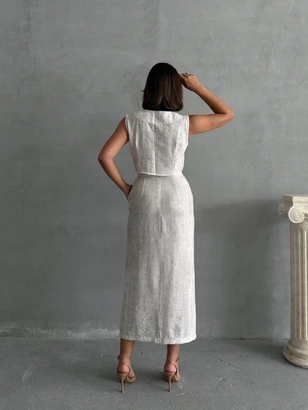 Çilek takım etek yelek - Resim 3