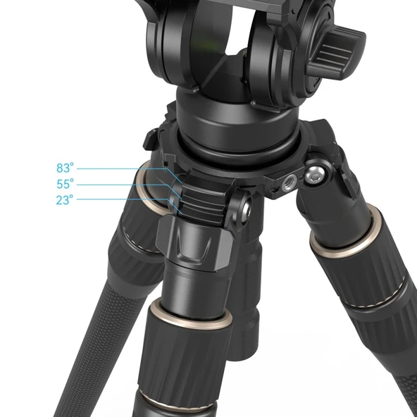 SmallRig 4643 FT-S303  Karbon Fiber Tripod Kiti - 5