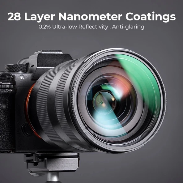 K&F Concept 95mm NANO-X MC-UV 28 Çok Katmanlı Kaplamaya sahip  Koruma Filtresi 8K Ultra HD(Kopya) - Resim 2