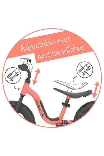 Chillafish Charlie Sport Pembe 12 Jant Çocuk Denge Bisikleti Outlet - 3