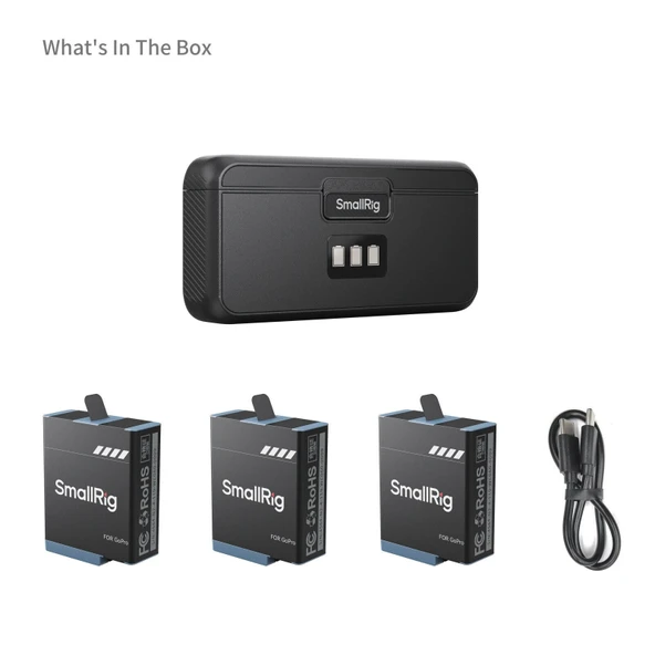 SmallRig 4565 Kamera Pili ve Şarj Seti (GoPro 9/10/11/12 İçin) - Resim 5