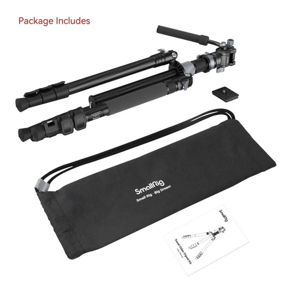 SmallRig 4221 Karbon Seyahat Video Tripod - 5