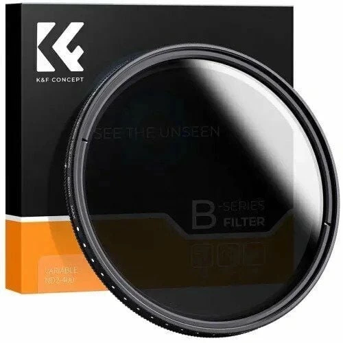K&F Concept 46mm B-SERIES ND2-ND400 (1 ile 9 Stop) ND Filtre ürün görseli