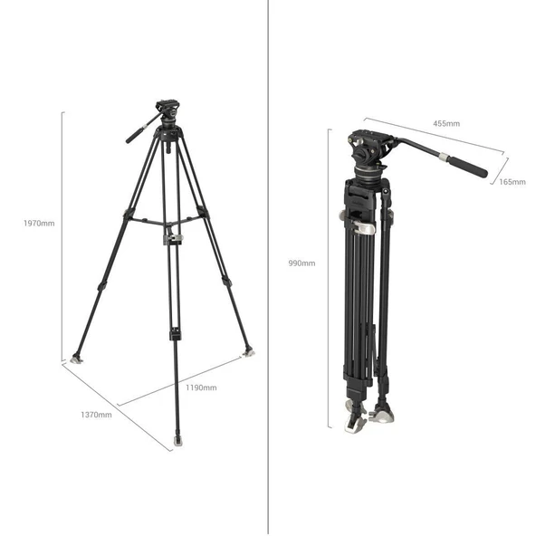SmallRig  AD-80 4163 FreeBlazer  Alüminyum Alaşımlı Tripod Seti - 7