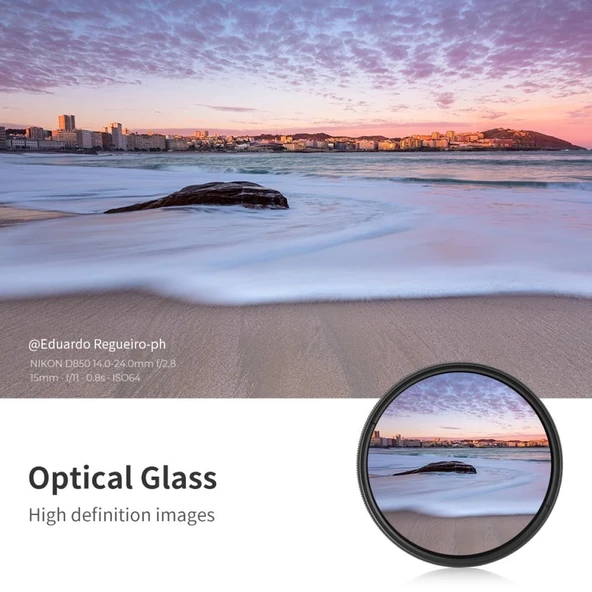 K&F Concept 37mm B-SERIES ND2-ND400 (1 ile 9 Stop) ND Filtre - Resim 3